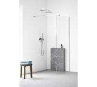 kielle Meara - Mampara de ducha Walk-In 90x200 cm, cromo/cristal transparente 20726WI0900