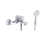 kielle Nefia - Mezclador de bañera con accesorios EcoSpare, cromo 10327SN70