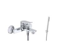 kielle Nefia - Mezclador de bañera con accesorios EcoSpare, cromo 10327SN80