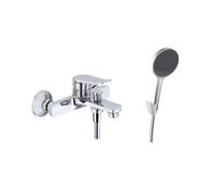 kielle Nefia - Mezclador de bañera con accesorios EcoSpare, cromo 10327SN90