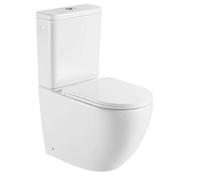 kielle Oudee - Conjunto de inodoro combinado con cisterna y asiento softclose, Vortex Rimless, blanco 30202010