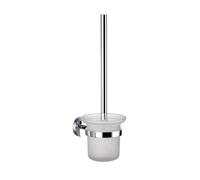 kielle Oudee - Escobilla de WC de pared, con soporte, cristal mate/cromo 40502000