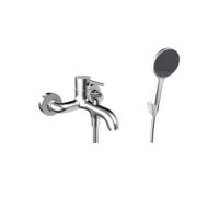 kielle Oudee - Mezclador de bañera con accesorios EcoSpare, cromo 10302SN40