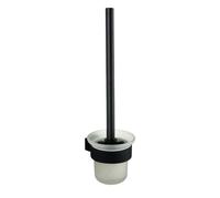 kielle Vega - Escobilla de WC de pared, con soporte, cristal/negro mate 40518024