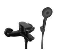 kielle Vega - Grifo de baño con accesorios EcoSpare, negro mate 10318SN14