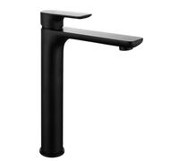 kielle Vega - Grifo de cuenco de lavabo, negro mate 10118114