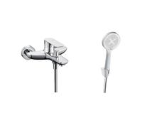 kielle Vega - Mezclador de bañera con accesorios EcoSpare, cromo 10318SN20