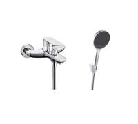 kielle Vega - Mezclador de bañera con accesorios EcoSpare, cromo 10318SN40