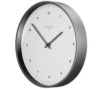 Kienzle Reloj de Pared radiocontrolado 25 cm con señal DCF, silencioso, Marco de Acero, a Pilas