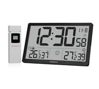 Kienzle jumbo neo reloj meteorológico de pared lcd negro con pantalla