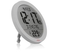 Kienzle Reloj de pared digital con control por radio y temperatura ambiente - Blanco