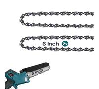 KIESBOHR Cadena de sierra de 1/4 pulgadas, 36 eslabones de 1,1 mm, compatible con KIESBOHR CSE002, 15 cm, 2 unidades