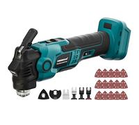 KIESBOHR Herramienta multifunción compatible con baterías Makita de 18 V, herramienta oscilante sin escobillas con sistema de amortiguación, ángulo de oscilación de 3.6°, 6000-20000 RPM (sin batería)