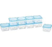 Kigima Minirrecipiente para congelar alimentos 0,125l rectangular 6,5x6,5x4 cm set de 10