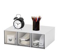 KiKiHong Organizador de Infusiones con 3 Cajones,Cajas de Almacenaje de Infusiones Cajonera Pequeña Caja Té Organizador de Maquillaje para Almacenar Bolsitas de Té,Bolsas de Café,Especias