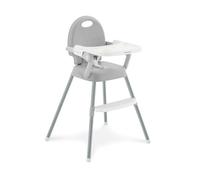 KikkaBoo SPOONY Trona Bebé 3 en 1, Silla Alta hasta 36 Meses, Trona Evolutiva, Asiento Elevador, Silla Baja, Plegable, Bandeja Extraíble, Gris