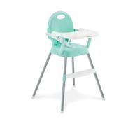 KikkaBoo SPOONY Trona Bebé 3 en 1, Silla Alta hasta 36 Meses, Trona Evolutiva, Asiento Elevador, Silla Baja, Plegable, Bandeja Extraíble, Menta