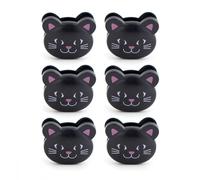 Kikkerland Cat Bag Clips, Set of 6