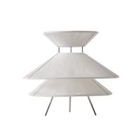 Kiku Lámpara de Mesa Ø35,5 cm Blanco Blanco