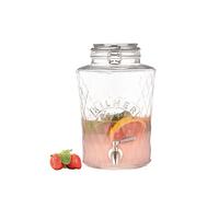 Kilner Dispensador de bebidas DIAMANT con grifo Transparente 5 L