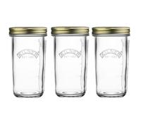 Kilner Juego de 3 tarros de conservas de boca ancha de 0,5 L (500 ml) con tapa de sellado al vacío, ideal para conservar frutas enteras, verduras, encurtidos y mermeladas