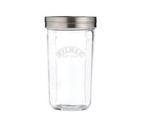 Kilner Juego de tarros de tamiz con tarro de vidrio de 0,5 litros con tapa de tamiz de acero inoxidable y tapa, ideal para tamizar harina, cacao en polvo y azúcar glaseado, perfecto para hornear