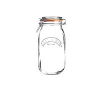 Kilner - Tarro de cristal hermético, redondo, con clip (2 L), vidrio, 1,5 L