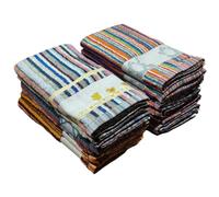Kimbatex Paños de Cocina Rizo 100% Algodón, Trapos de Cocina, 50x50 cm Muy Absorbentes, Suaves y Resistentes (18, Rayas Color)