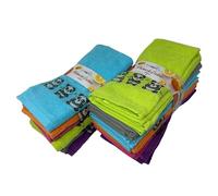 Kimbatex Paños de Cocina Rizo 100% Algodón, Trapos de Cocina, 50x50 cm Muy Absorbentes, Suaves y Resistentes (Liso, 12)