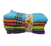 Kimbatex Paños de Cocina Rizo 100% Algodón, Trapos de Cocina, 50x50 cm Muy Absorbentes, Suaves y Resistentes (Liso, 6)