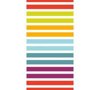 Kimbatex Textil Hogar Tienda Toalla de Playa de 100% Microfibra 90x170cm - Secado Rápido, Ligera y Compacta - 20 Diseños Exclusivos (Rayas Multi)