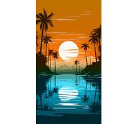 Kimbatex Textil Hogar Tienda Toalla de Playa de Microfibra 100% 90x170cm - Secado Rápido, Ligera y Compacta - 20 Diseños Exclusivos (Sol 2026)