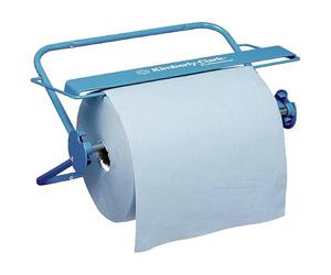 Kimberly-Clark 06146000 6146 Dispensador de Paños en Bobinas, para Montaje en Pared o de Pie, Acero, Azul, 10.8x54.5x38.2 cm