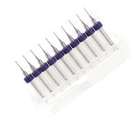 KIMISS 10 brocas de carburo para PCB, 0.5mm, perforación precisa en circuitos, kit profesional de micro brocas para electrónica, herramientas de taladro