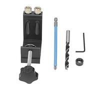 KIMISS 15 ° Kit de Plantilla de Localización de Orificio Oblicua para Carpintería de Carpintería - Posicionador de Taladro de Espiga y Fabricante de Agujeros Inclinados - Herramienta de Entrada C