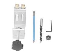 KIMISS 15 ° Kit de Plantilla de Localización de Orificio Oblicua para Carpintería de Carpintería - Posicionador de Taladro de Espiga y Fabricante de Agujeros Inclinados - Herramienta de Entrada C
