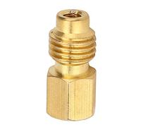 KIMISS Adaptador de 1/4SAE hembra a 1/2ACME macho para aire acondicionado de coche R134A, conexión segura y compatible