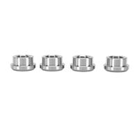 KIMISS Conector Soldable de Acero Inoxidable, Casquillo Hembra con Rosca NPT de 3,8 in, Paquete de 4, para Sistemas de Transferencia de Fluidos de Depósito