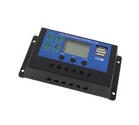 KIMISS Controlador Solar PWM 50A, para Baterías 12V/24V, Regulador de Carga Solar con Protecciones, Compatible con Paneles Solares, Cargador Solar PWM