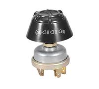 KIMISS Interruptor de bocina/luz 12V impermeable para tractor Massey Ferguson, botón pulsador de metal, interruptor de bocina resistente al agua, compatible con modelos agrícolas