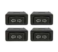 KIMISS Interruptor de Palanca,Interruptor Basculante,On-Off-On,MomentáNeo con Luz Indicadora Verde,Dc12V 24V,4 Piezas,Interruptor de Elevalunas EléCtrico de 5 Pines,Interruptor de Accionamiento de Ele