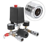 KIMISS Interruptor de presión para compresor de aire, conjunto de soporte con válvula reguladora, compatible con, piezas de repuesto