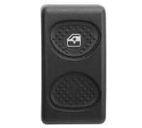 KIMISS Interruptor de Vista Trasera, Interruptor de Ventana Eléctrica 504096615 Interruptor de Control de Ventana Eléctrica para Iveco Eurocargo (negro)