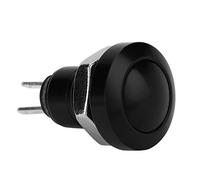 KIMISS Interruptor momentáneo para coche, 24V 8mm, aleación de zinc y aluminio, resistente al agua, pulsador mini, para sistemas eléctricos