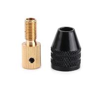 KIMISS Juego de Adaptadores de Portabrocas Micro para Taladros Eléctricos e Inalámbricos, Capacidad de 0,3-3,4 Mm, Mini Herramienta de Latón y Aluminio
