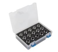 KIMISS Juego de Portabrocas de Acero de Alta Velocidad ER25 de 15 Piezas con Llave para Fresado CNC - Pinzas de Resorte de Precisión para una Sujeción Mejorada