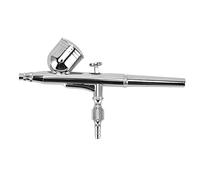 KIMISS Kit de Aerógrafo Dual para Tatuajes Temporales y Decoración de pasteles: Bolígrafo Pulverizador de Pintura de Acero Inoxidable Preciso