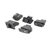 KIMISS Kit de Botón de Interruptor de Motocicleta, 5 Piezas de Arranque de Motocicleta + Haz Alto/bajo + Faro + Bocina + Kit de Botón de Señales de Giro Apto para GY6 125CC