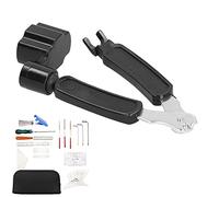 KIMISS Kit de Mantenimiento de la Guitarra - Herramienta de Reparación de Guitarra de 25 Piezas Conjunto de Archivos de Bricolaje Protector de Diapasón de Cortador con Bolsa de Almacenamiento - Kit