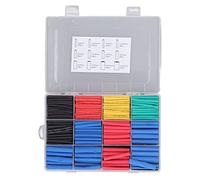 KIMISS Kit de Tubos Termocontraíbles, 850 Unidades, Flexibilidad 2:1 para Aislamiento Eléctrico y Reparación de Cables, Surtido de Envolturas Retráctiles Ignífugas